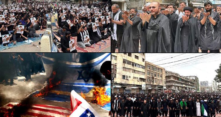 Karachi: Main procession of Ashura Day, congregational prayers led by Maulana Shahenshah Naqvi
